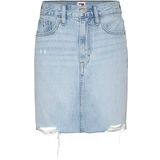 Tommy Hilfiger Mom Uh Skirt Bh0015 Kadın Etek, İndigo, 27