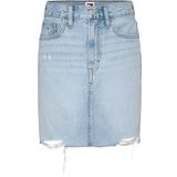 Tommy Hilfiger Mom Uh Skirt Bh0015 Kadın Etek, İndigo, 28