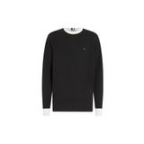 Tommy Hilfiger MW0MW33511 Siyah Bisiklet Yaka Slim Fit Erkek Kazak