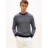 Tommy Hilfiger MW0MW41319 Pima Ctn Cash Herringbone Crew Erkek Kazak - Mavi