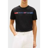 Tommy Hilfiger MW0MW42368 Brand Love Stripe Erkek Tişört