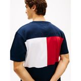 Tommy Hilfiger MW0MW42382 Flag Erkek Tişört - Lacivert - XL