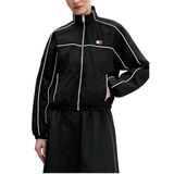 Tommy Hilfiger Naylon Crop Ceket, S, DW0DW22055, Siyah, Kadın