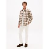 Tommy Hilfiger Normal Gömlek Yaka Kahve Erkek Gömlek MW0MW405120M7_PADDED Rlx Overshırt