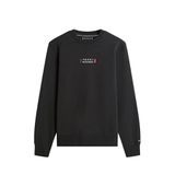 Tommy Hilfiger Normal Kalıp Logo Desenli Yuvarlak Yakalı Uzun Kollu Siyah Sweatshirt, S, MW0MW41428BDS, Black, erkek