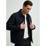 Tommy Hilfiger Normal Mavi Erkek Ceket MW0MW40621DW5_WOOL Ivy Jkt - XL