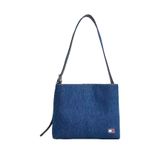 Tommy Hilfiger Omuz Çantası, Tek Ebat, AW0AW17876, Denim, Kadın