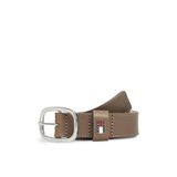 Tommy Hilfiger Oval Deri Kemer, 85 cm, AW0AW15836, Kahverengi, kadın