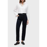 Tommy Hilfiger Oversize % 100 Pamuk Uzun Kollu Gömlek Kadın Gömlek WW0WW51129 Ycf - 36 - Beyaz