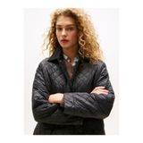Tommy Hilfiger Padded Nylon Reg Quılted Coat Kadın Siyah Parka - Ww0ww46448