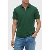 Tommy Hilfiger Pamuk Karışımlı Regular Fit Yarım Fermuarlı Polo Yaka T Shirt Erkek Polo Yaka T Shirt MW0MW43282 L2N - Yeşil