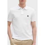 Tommy Hilfiger Pamuk Regular Fit Düğmeli Polo Yaka T Shirt Erkek Polo Yaka T Shirt MW0MW33167 Ybr - Beyaz