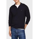 Tommy Hilfiger Pamuk ve Kaşmir Karışımlı Düğmeli Polo Yaka Kazak Erkek Kazak MW0MW36519 Dw5 - Lacivert