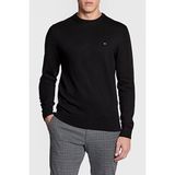 Tommy Hilfiger Pamuk ve Kaşmir Karışımlı Regular Fit Bisiklet Yaka Erkek Kazak MW0MW28046 Bds - Siyah - 2XL