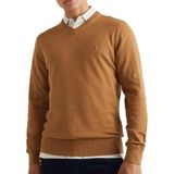 Tommy Hilfiger Pamuk ve Kaşmir Karışımlı Regular Fit V Yaka Kazak Erkek KAZAK MW0MW28047 RBC