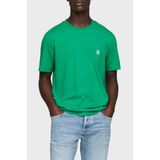 Tommy Hilfiger Pamuklu Regular Erkek T Shirt Mw0Mw33987 L4B - Yeşil - 2XL