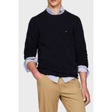 Tommy Hilfiger Pamuklu Regular Fit Bisiklet Yaka Kazak Erkek Kazak MW0MW36347 Dw5 - XL - Lacivert
