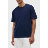 Tommy Hilfiger Pamuklu Regular Fit Bisiklet Yaka T Shirt Erkek T Shirt MW0MW43203 Dcc - XL - Lacivert