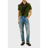 Tommy Hilfiger Pamuklu Regular Fit Düğmeli Polo Yaka T Shirt Erkek Polo Yaka T Shirt MW0MW41607 L01 - Yeşil