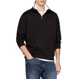 Tommy Hilfiger Pamuklu Regular Fit Fermuarlı Dik Yaka Kazak Erkek KAZAK MW0MW36510 BDS