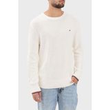 Tommy Hilfiger Pamuklu Regular Fit Logolu Bisiklet Yaka Kazak Erkek Kazak MW0MW41516 Z00 - Açık Bej - XL