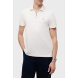 Tommy Hilfiger Pamuklu Regular Fit Yarım Fermuarlı Polo Yaka T Shirt Erkek Polo Yaka T Shirt MW0MW42762 Z00 - Açık Bej - XL