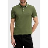 Tommy Hilfiger Pamuklu Slim Fit Düğmeli Polo Yaka T Shirt Erkek Polo Yaka T Shirt MW0MW39993 L01 - Yeşil - XL