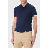 Tommy Hilfiger Pamuklu Slim Fit Düğmeli Polo Yaka T Shirt Erkek Polo Yaka T Shirt MW0MW42743 Dcc - Lacivert