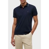 Tommy Hilfiger Pamuklu Slim Fit Düğmeli Polo Yaka T Shirt Erkek Polo Yaka T Shirt MW0MW43263 Dw5 - Lacivert