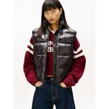 Tommy Hilfiger Parlak Yelek, S, DW0DW22037, Siyah, Kadın