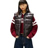 Tommy Hilfiger Parlak Yelek, S, DW0DW22037, Siyah, Kadın