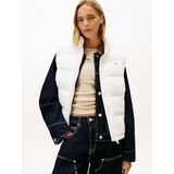 Tommy Hilfiger Parlak Yelek, XS, DW0DW22037, Antik Beyaz, Kadın