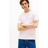 Tommy Hilfiger Pembe Erkek T-Shirt MW0MW39995TOG_ESS Seasonal Reg Fıt - XL