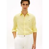 Tommy Hilfiger Pigment Dyed Keten Gömlek, XL, MW0MW41530ZF0, Çok renkli, Erkek