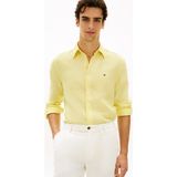 Tommy Hilfiger Pıgment Dyed Lı Solı Erkek Keten Gömlek - 05S-Sarı - 2XL