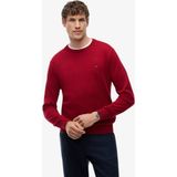 Tommy Hilfiger Pıma Org Ctn Cashmere Crew Neck Erkek Kırmızı Kazak - Mw0mw28046