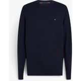 Tommy Hilfiger Pıma Org Ctn Cashmere Crew Neck Erkek Mavi Kazak - MW0MW28046 - 2XL