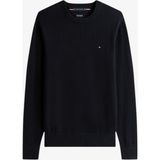 Tommy Hilfiger Pıma Org Ctn Cashmere Crew Neck Erkek Siyah Kazak - MW0MW28046 - XL