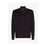 Tommy Hilfiger PIMA ORG CTN CASHMERE LS POLO Erkek Siyah Kazak - MW0MW36519