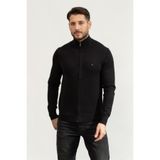 Tommy Hilfiger Pima Org Ctn Cashmere Zip Thru Erkek Hırka Siyah
