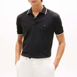 Tommy Hilfiger Pique Erkek Polo Tişört, Yaka ile, Beden S/S, 1 Adet, Siyah, L