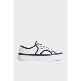 Tommy Hilfiger Platform Kanvas Sneaker Ayakkabı Kadın Ayakkabı FW0FW09394 0g7 - Ekru