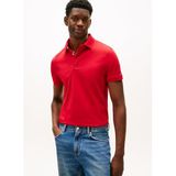 Tommy Hilfiger Polo T-Shirt Hidden Placket Detail, M, 5003346342, Kırmızı, Erkek