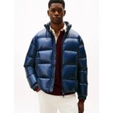 Tommy Hilfiger Puffer Mont, XL, MW0MW40617C1G, Mavi, Kadın