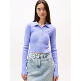 Tommy Hilfiger Pullover Kazak, S, DW0DW21829, Mor, Kadın