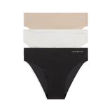 Tommy Hilfiger Raw Cut Micro 3-Pack Brazilian Kadın Brazilian Külot Ivory/Misty Blush/Black S