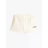 Tommy Hilfiger REG HILFIGER SWEATSHORT Kadın Bej Şort - WW0WW45518