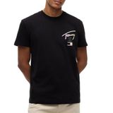 Tommy Hilfiger Regular City Sign Erkek Siyah T-Shirt