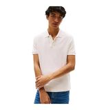 Tommy Hilfiger Regular Fit Polo Yaka T-Shirt, XL, MW0MW33167Z00, Ivory Petal, Erkek