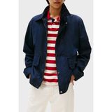Tommy Hilfiger Regular Fit Su Itici Kadife Yaka Detaylı Ceket Erkek Ceket MW0MW39638 Dw5 - Lacivert